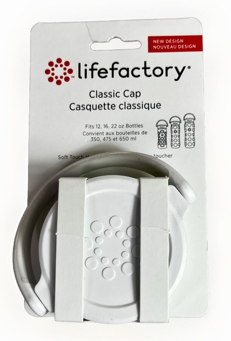 LifeFactory Red Bottle & Classic Cap Replacement For 12, 16, 22oz
